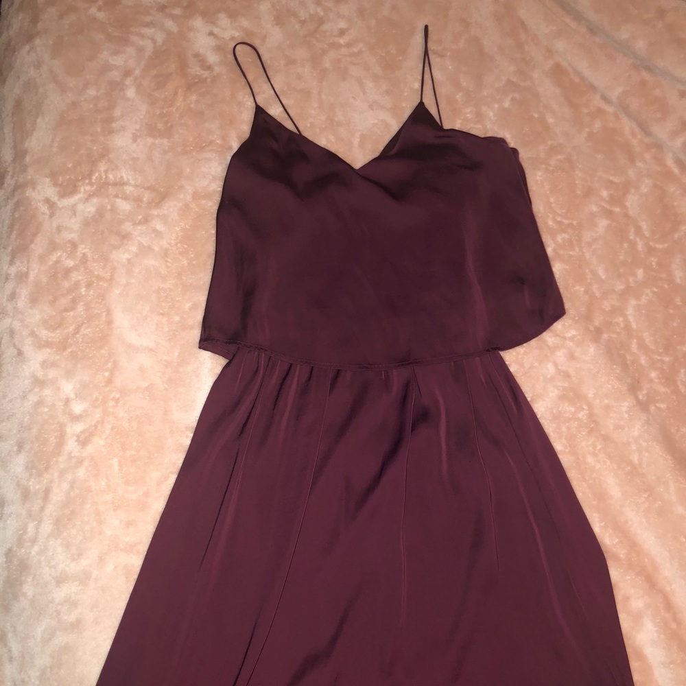 Midi Maroon Dress